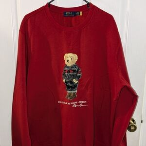 Ralph Lauren Polo Bear Holiday Edition sweatshirt.